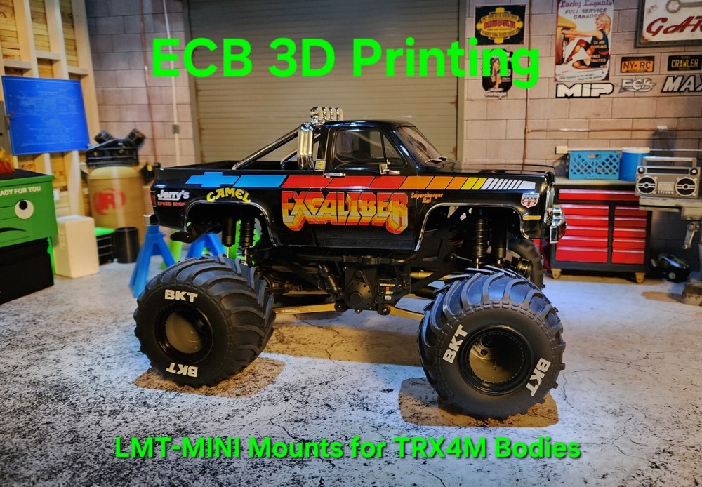 ECB 3D Printing Clipless Mounts for LMT-Mini, K10, Black