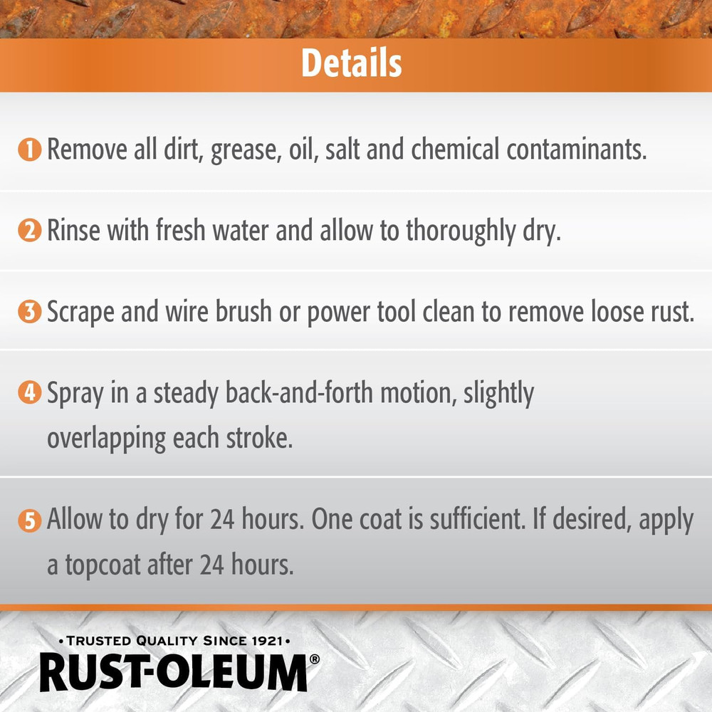 215215 Stops Rust Rust Reformer Spray, 10.25 Oz, Black