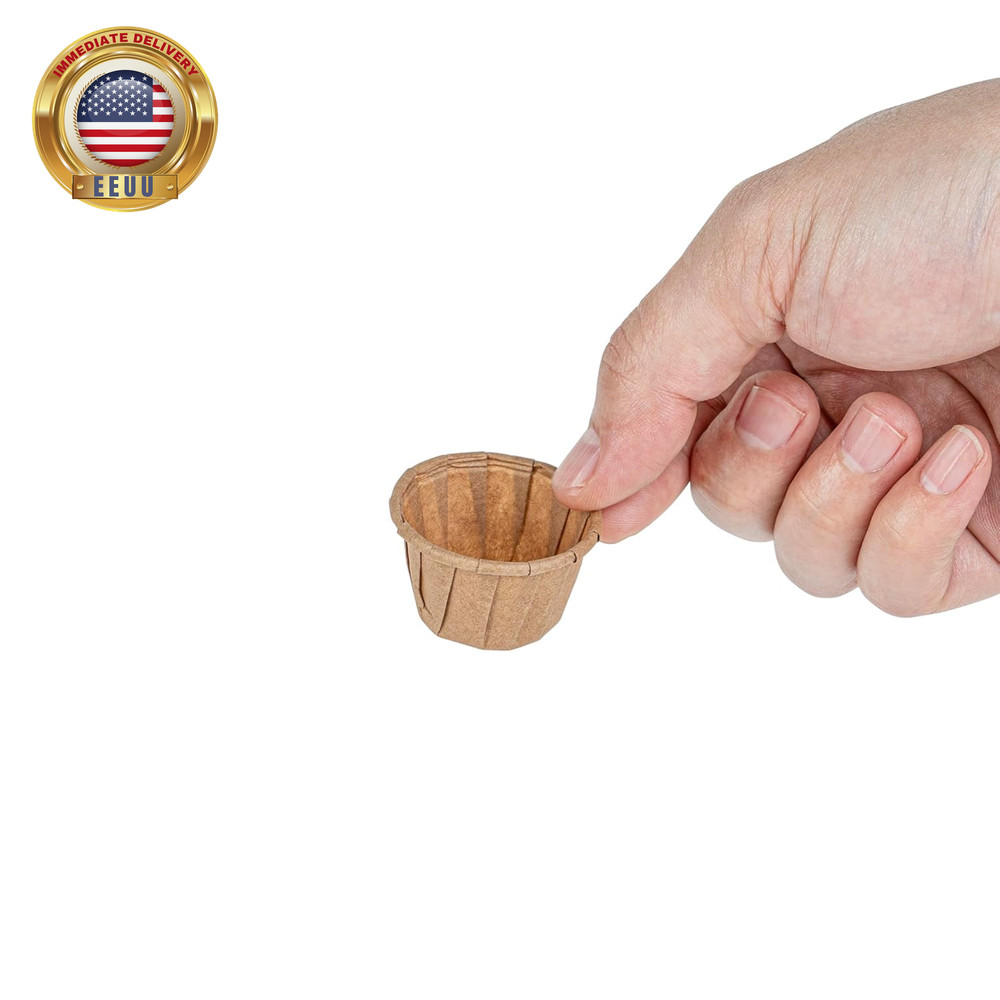 -Sustain 0.5 Ounce Portion Cups, 100 Disposable Condiment Cups - Compostable, Ve