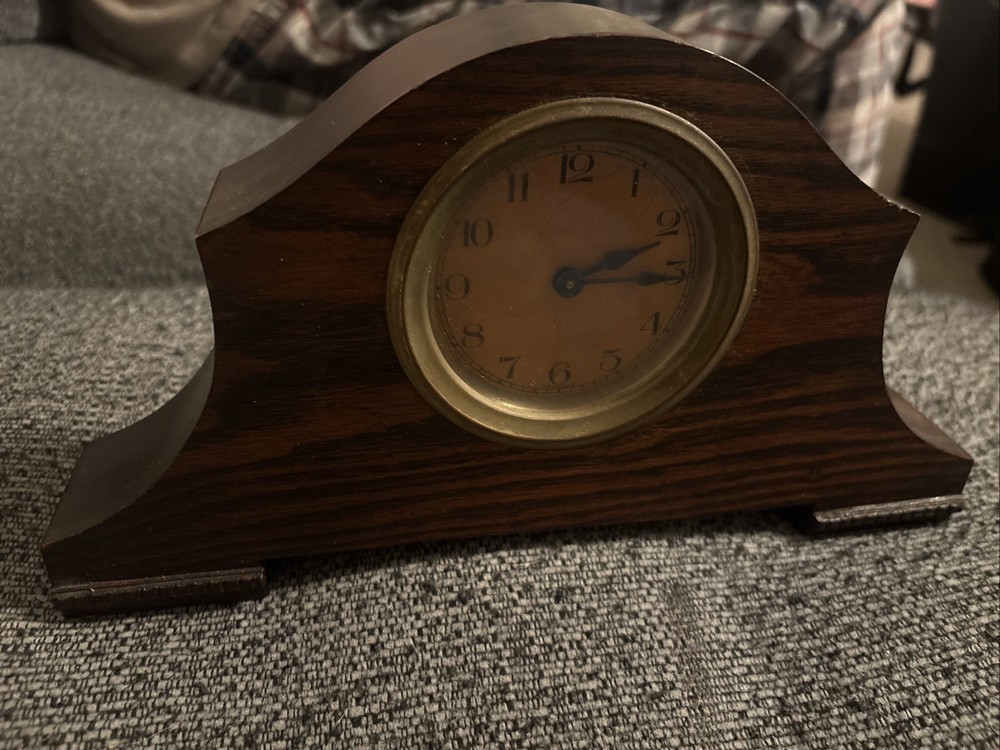 Vintage Napoleon Hat Mantel Clock Not Tested