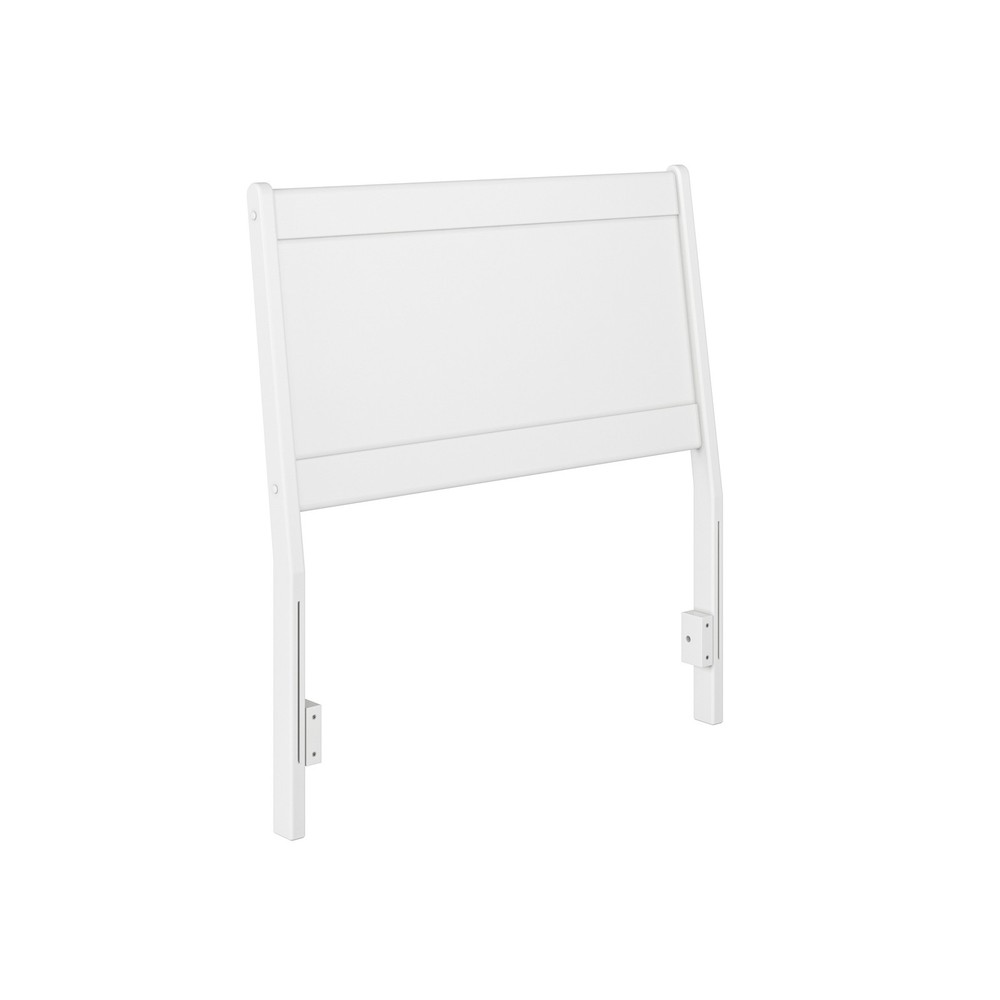 Casanova Twin Solid Wood Panel Headboard in White