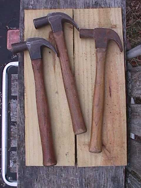 VINTAGE CLAW HAMMER LOT
