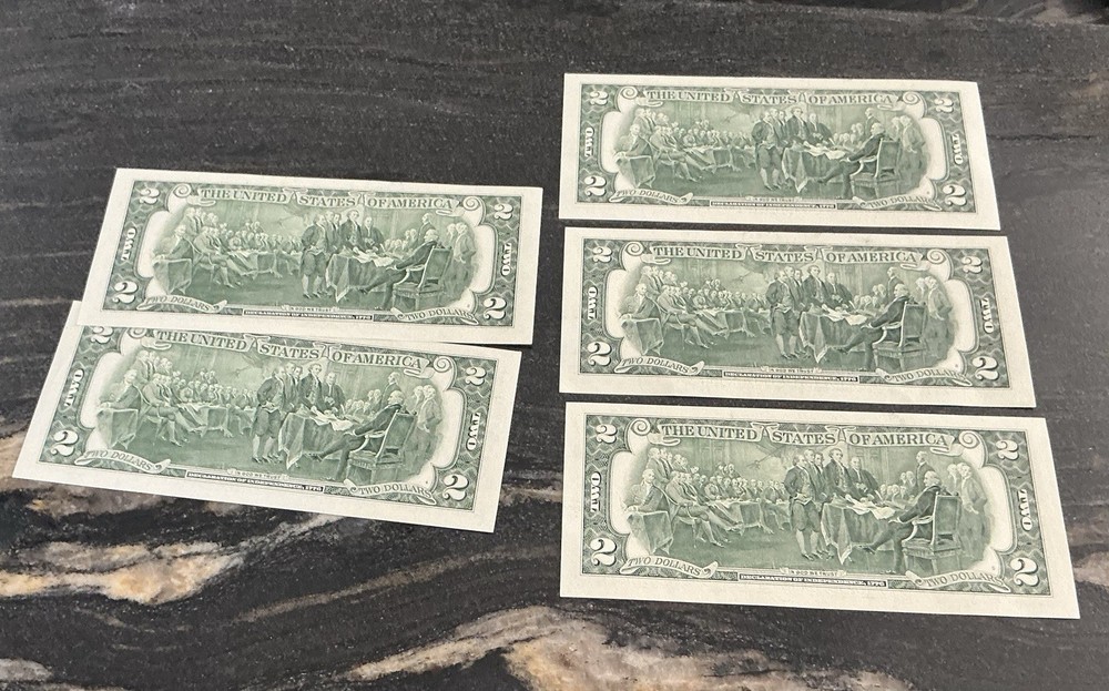 2003 Series $2 Two Dollar Uncirculated Note 2 Are 2003 A. 3 Are 2003