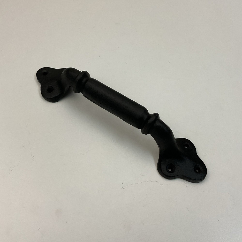 Cast Iron Black Decorative Door Handle Antique Rustic Style
