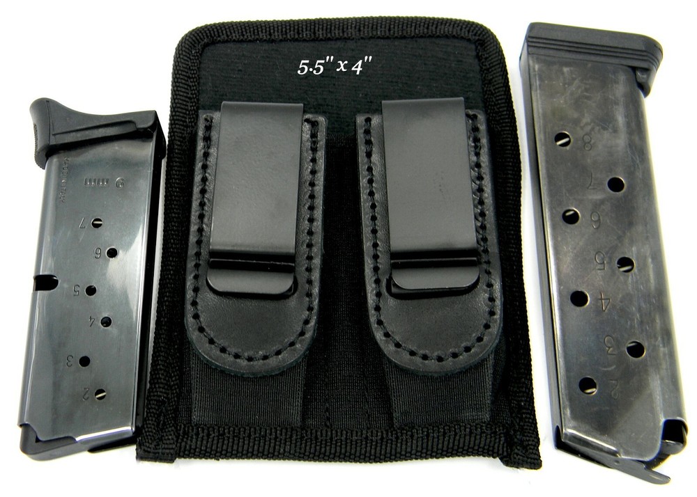 NEW Inside Pants Concealment SINGLE & DOUBLE STACK Magazine Carrier Pouch