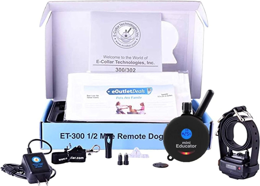 1/2 Mile Range Dog E-Collar Waterproof Dog Training Collar System with Remote