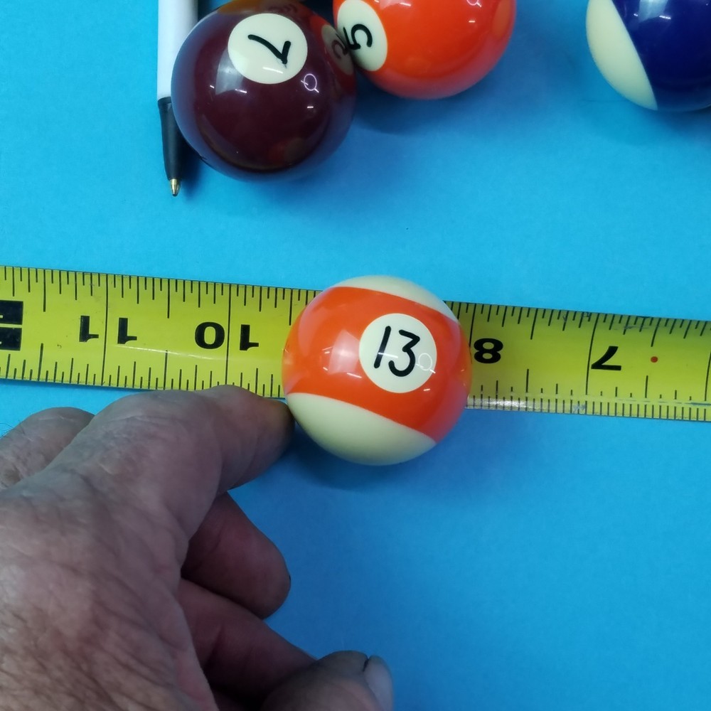 15 Mini 1.5" Billiard Ball Complete Set