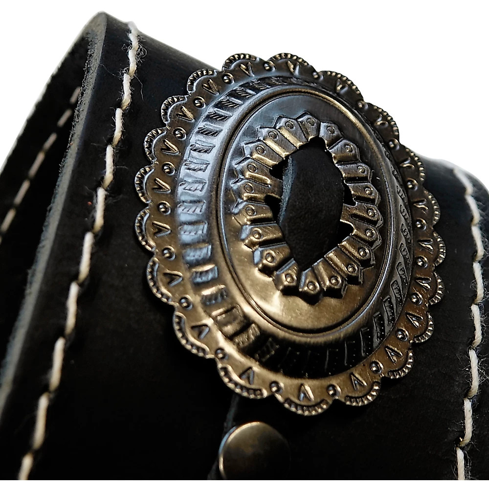 RICHTER Raw II Concho Guitar Strap Silver