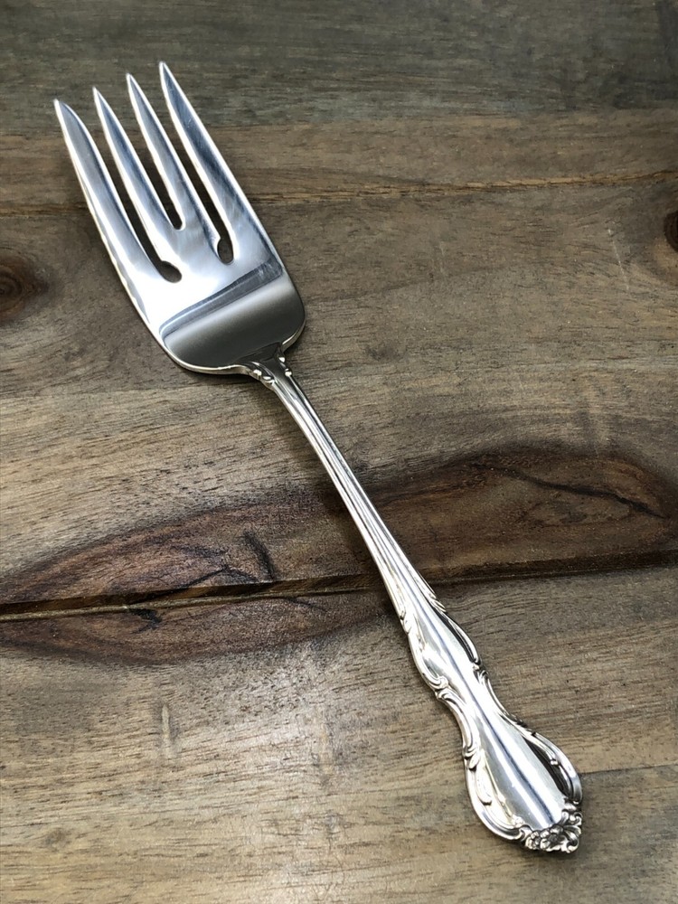 Pirouette by Alvin Sterling Silver Flatware Serving Fork 7.5"