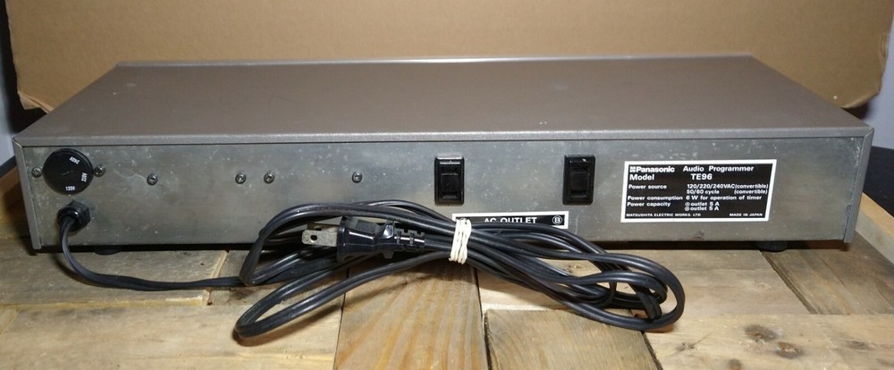 Panasonic TE96 Quartz Audio Programmer TESTED WORKS
