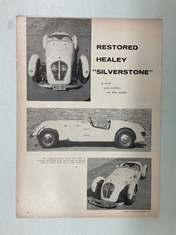 SSSArt44 Article Restored Healey Silverstone March 1957 2 page
