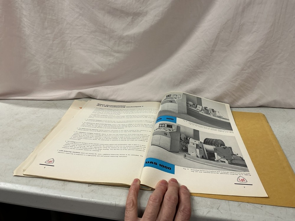 Pantool Machine Tools & Instruments Catalog Manual Balancing Machines