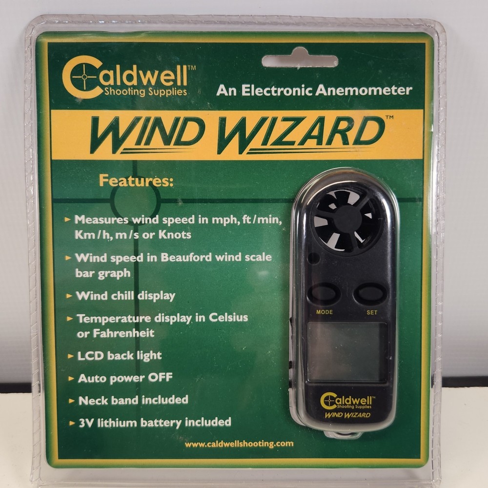 Caldwell Wind Wizard Electronic Anemometer Wind Speed Meter New Sealed
