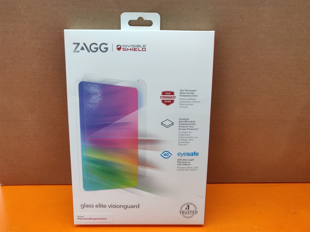 ⭐️⭐️⭐️⭐️⭐ ZAGG Glass Elite VisionGuard Screen Protector for iPad Mini 6th Gen