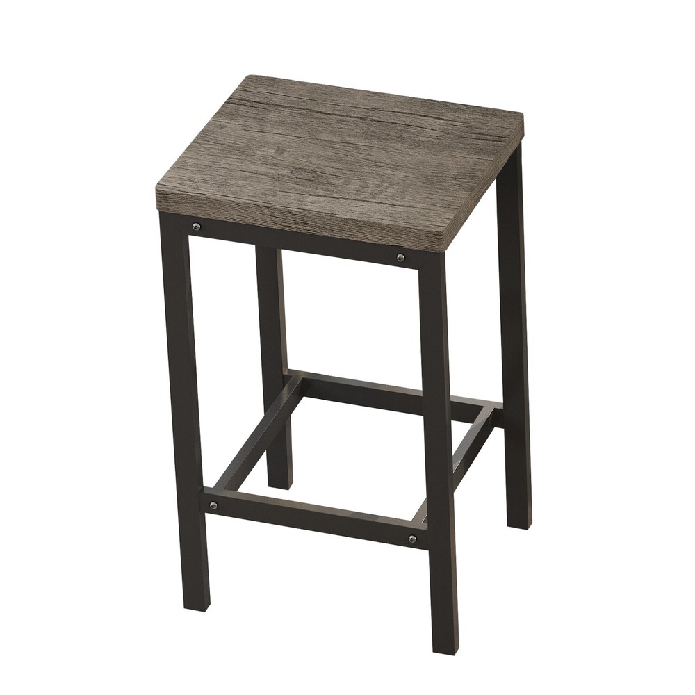 4 Piece Dining Table Set Table and 3 Stools Kitchen Breakfast Furniture