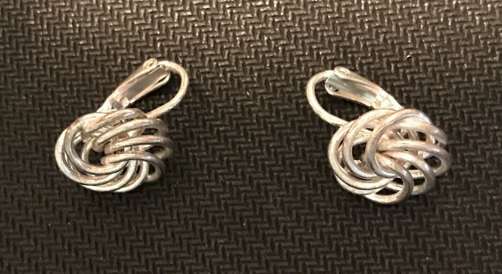 Bobbie Brooks Silver Tone Clip On Earrings Shine