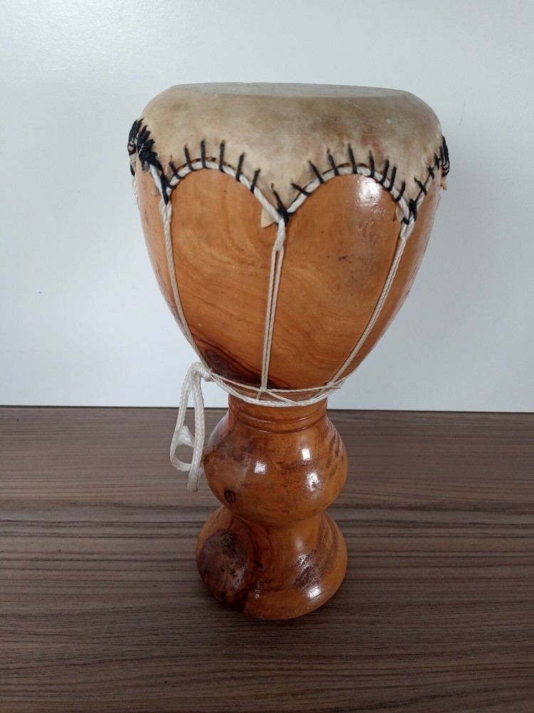 Traditional Handmade Djembe Bongo Drum 8.5" x 4"