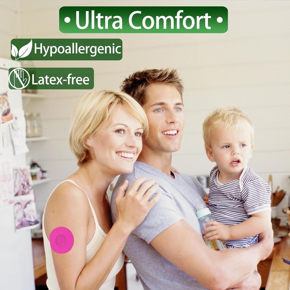 Flexible Libre 3 CGM Sensor Covers - 20 Pack, No-Hole Design & Easy Application