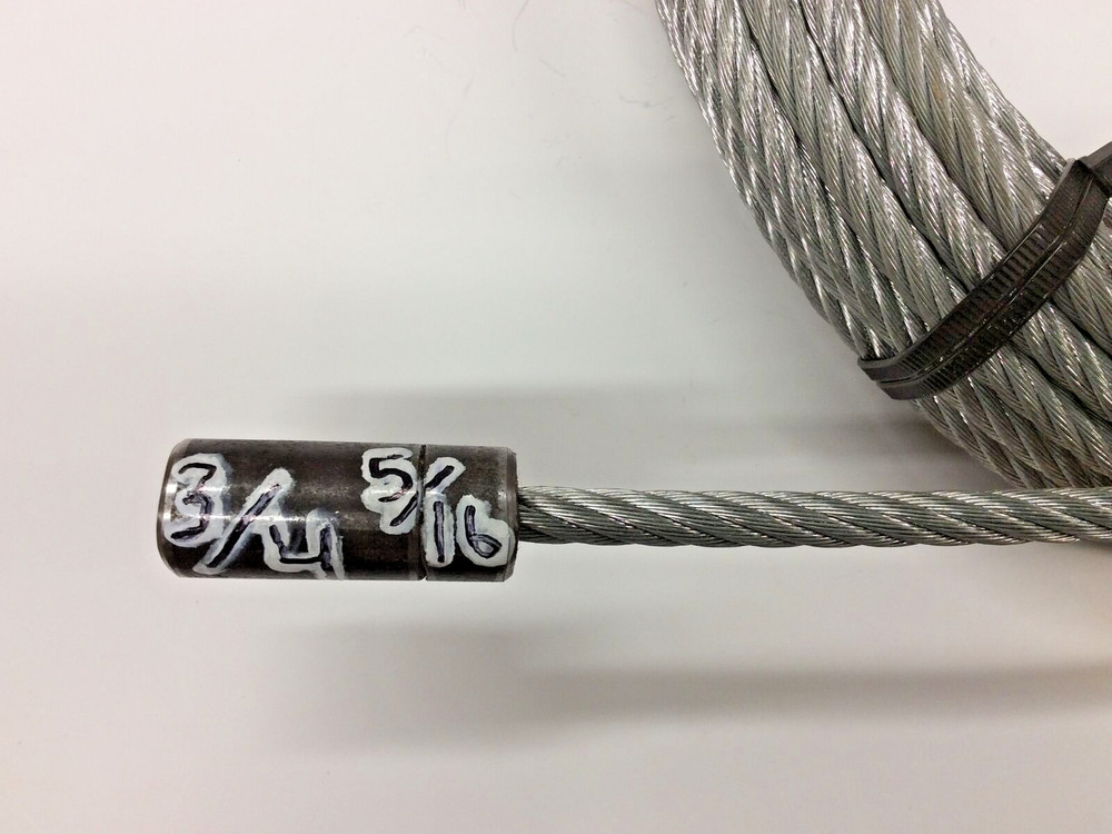Water Service Line Slitter Puller Trenchless Pipe Replacement Cable 5/16”x 125’