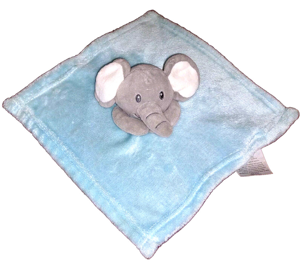 Apparel Home Textiles Gray ELEPHANT Blue Soft Plush Security Blanket Lovey 2016