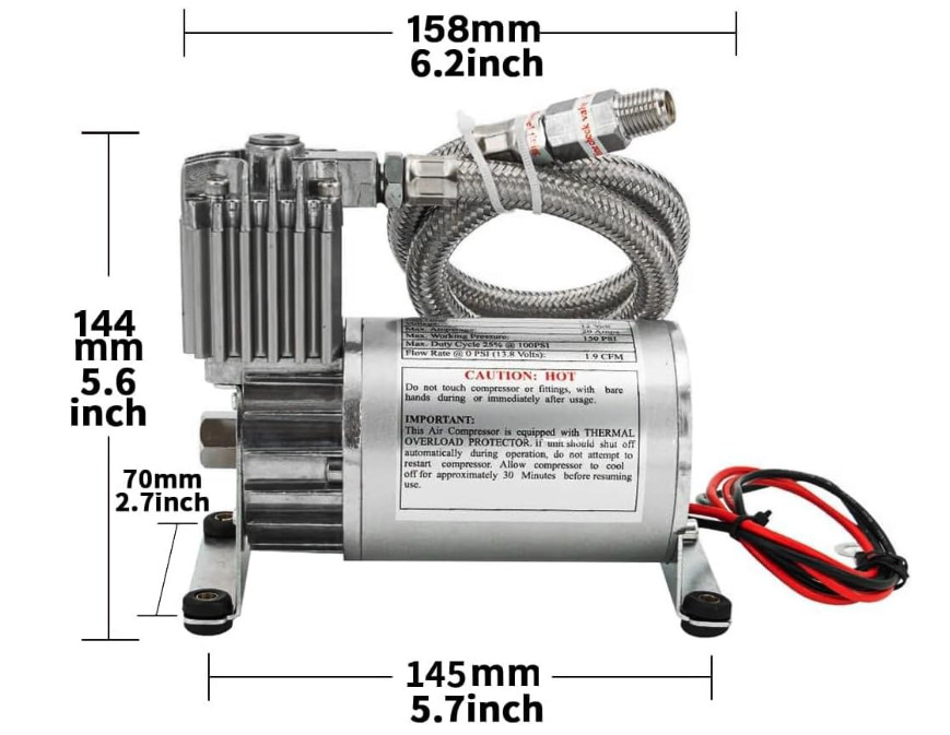 Air Lift Load Controller 12 Volt Compressor. Replaces Thomas 215ADC38/12