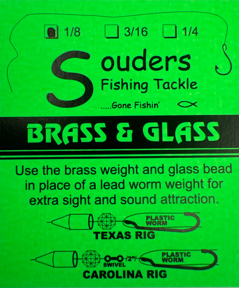 1/8 oz Brass & Glass Combo Pack- Black