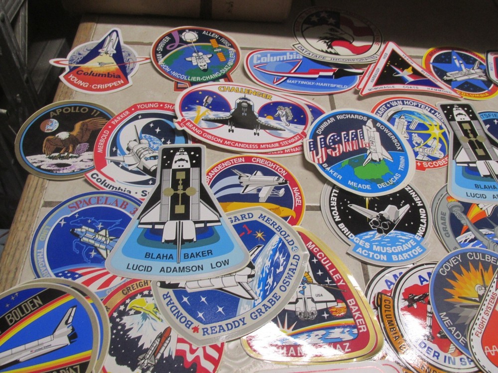 NICE MIXED LOT OF 79 Space Shuttle Decals