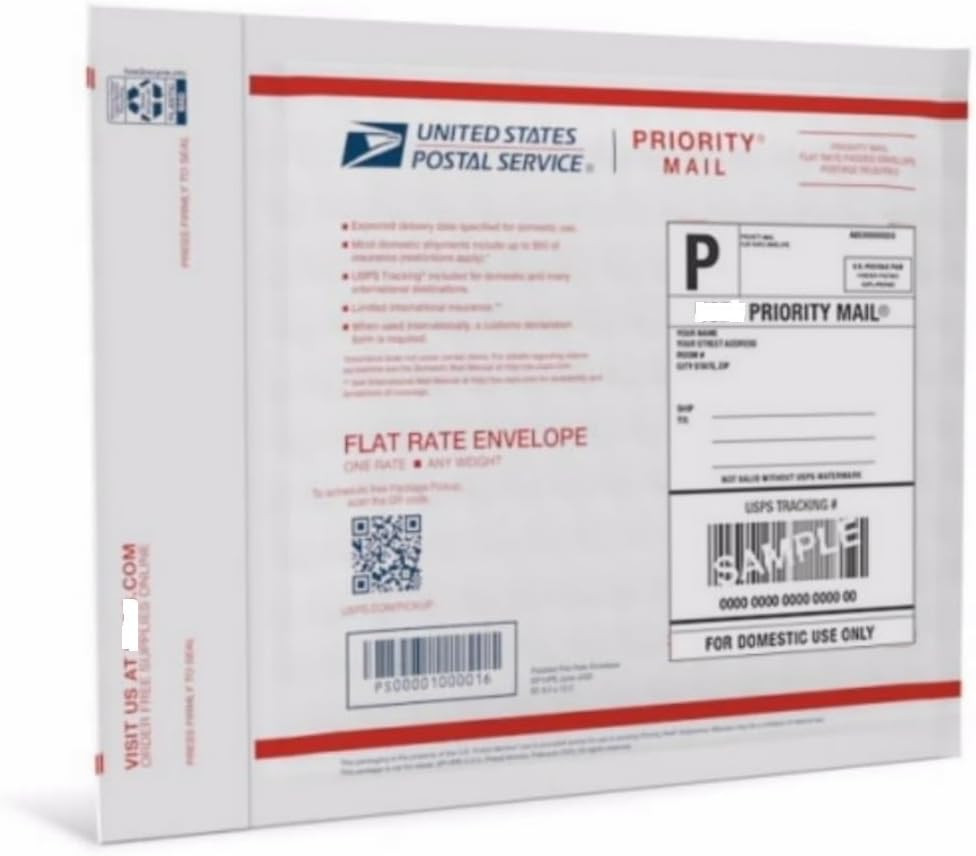 Priority Mail Forever Prepaid Flat Rate Padded Envelope (Pack of 2)