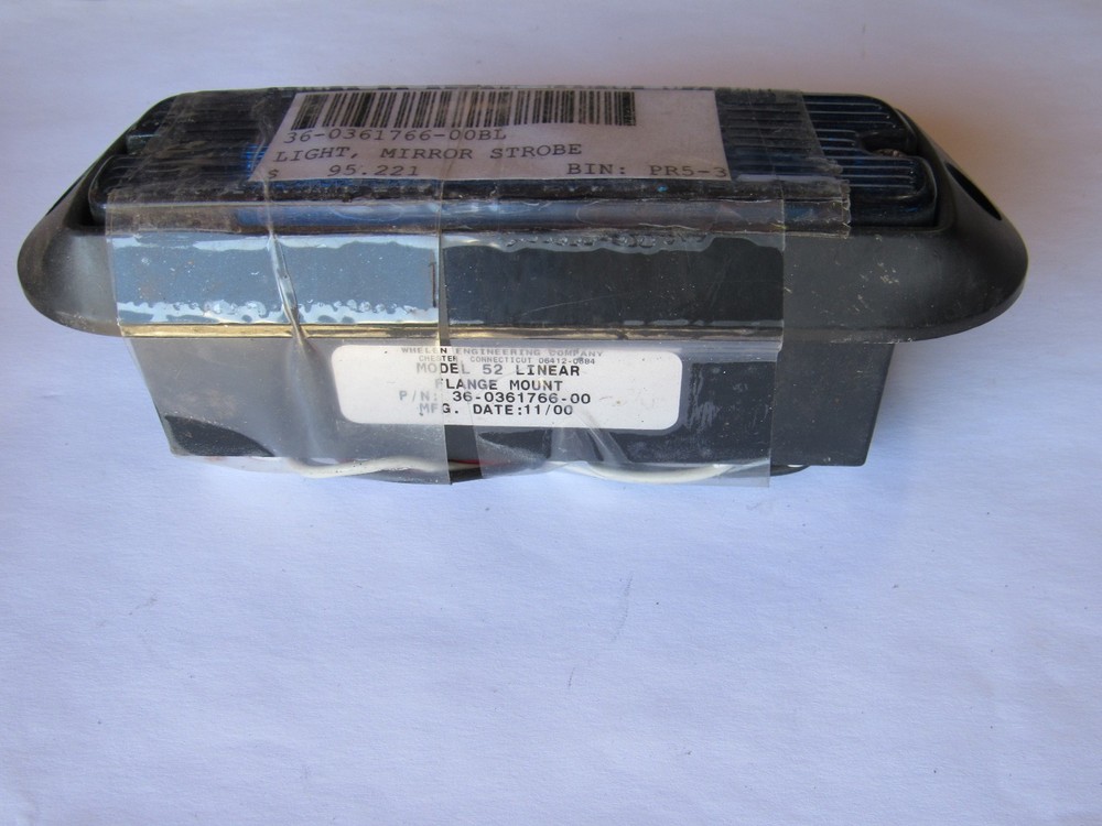WHelen Strobe Light Mirror 36-0361766-00BL Model 52 Linear