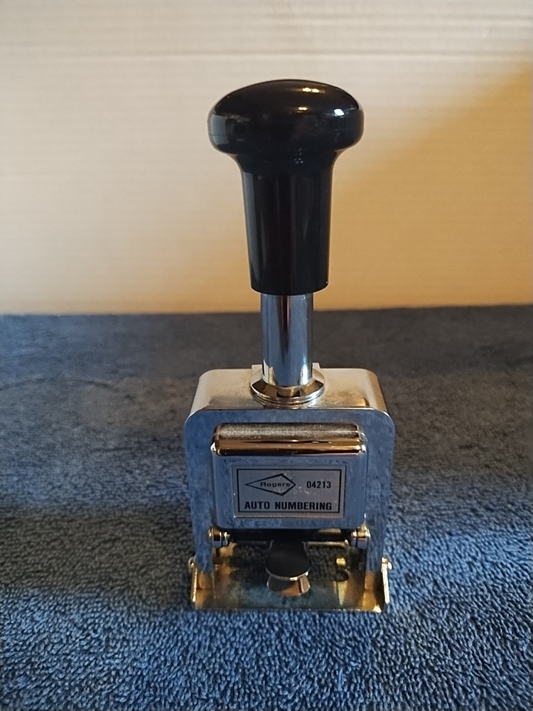 Rogers 04213 Automatic Numbering Machine Stamp