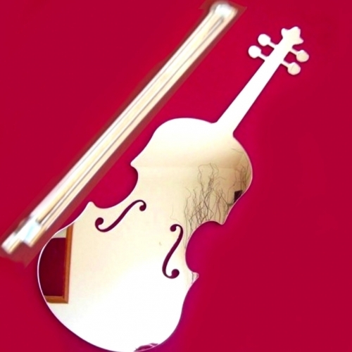Violin & Bow Acrylic Mirror (Several Sizes Available)