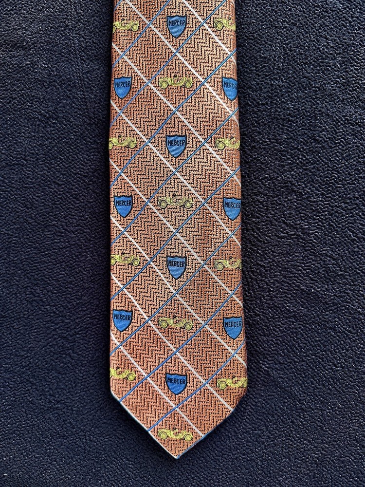 Robert Talbott 2012 Pebble Beach Concours MERCER Tie Necktie EXC