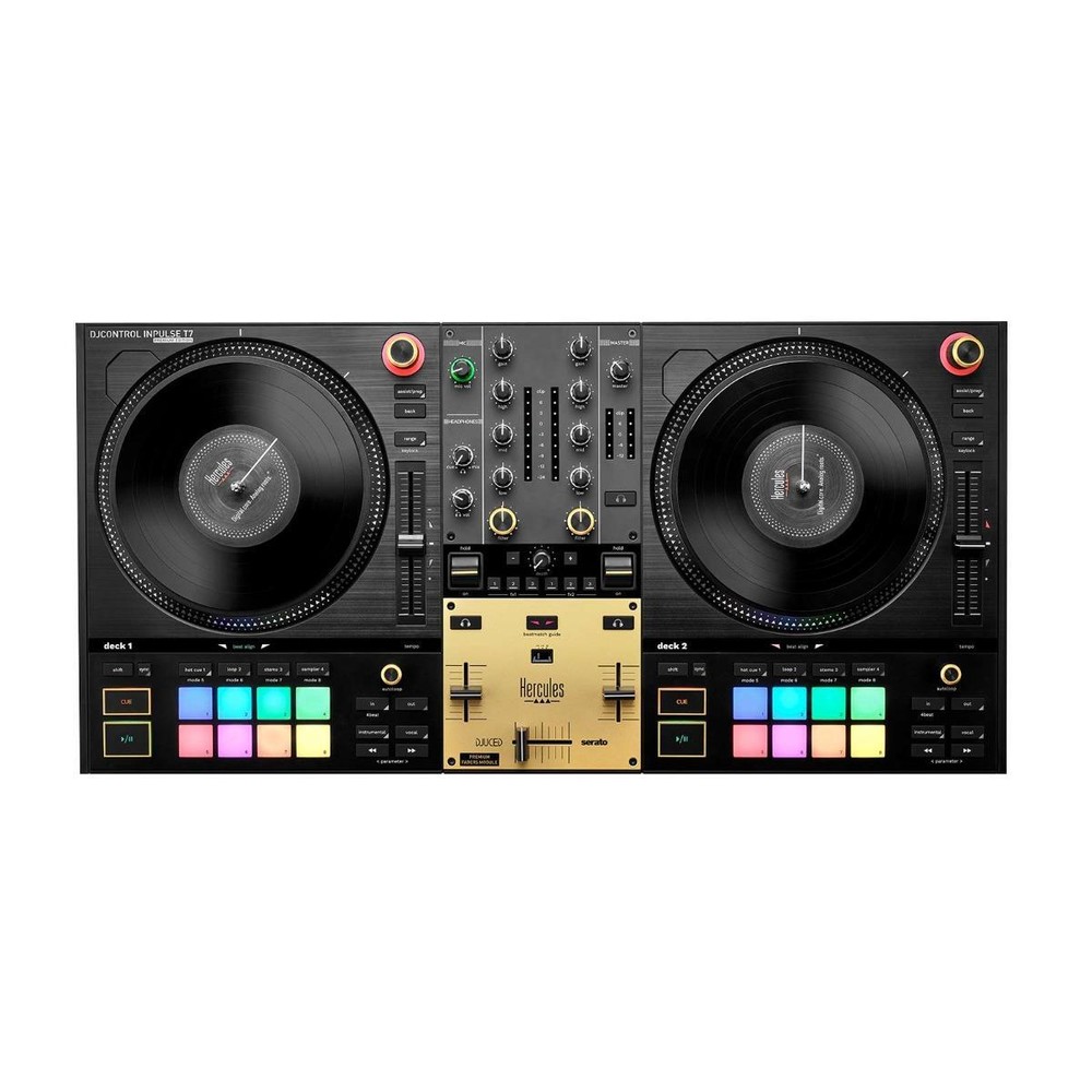 Hercules DJControl Inpulse T7 Premium 2-Deck Motorized Serato DJ Controller w...
