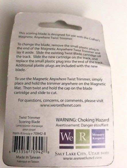 We R Memory Keepers Ultimate Crafter's Tools Blades Scoring Wavy Scallop Deckle