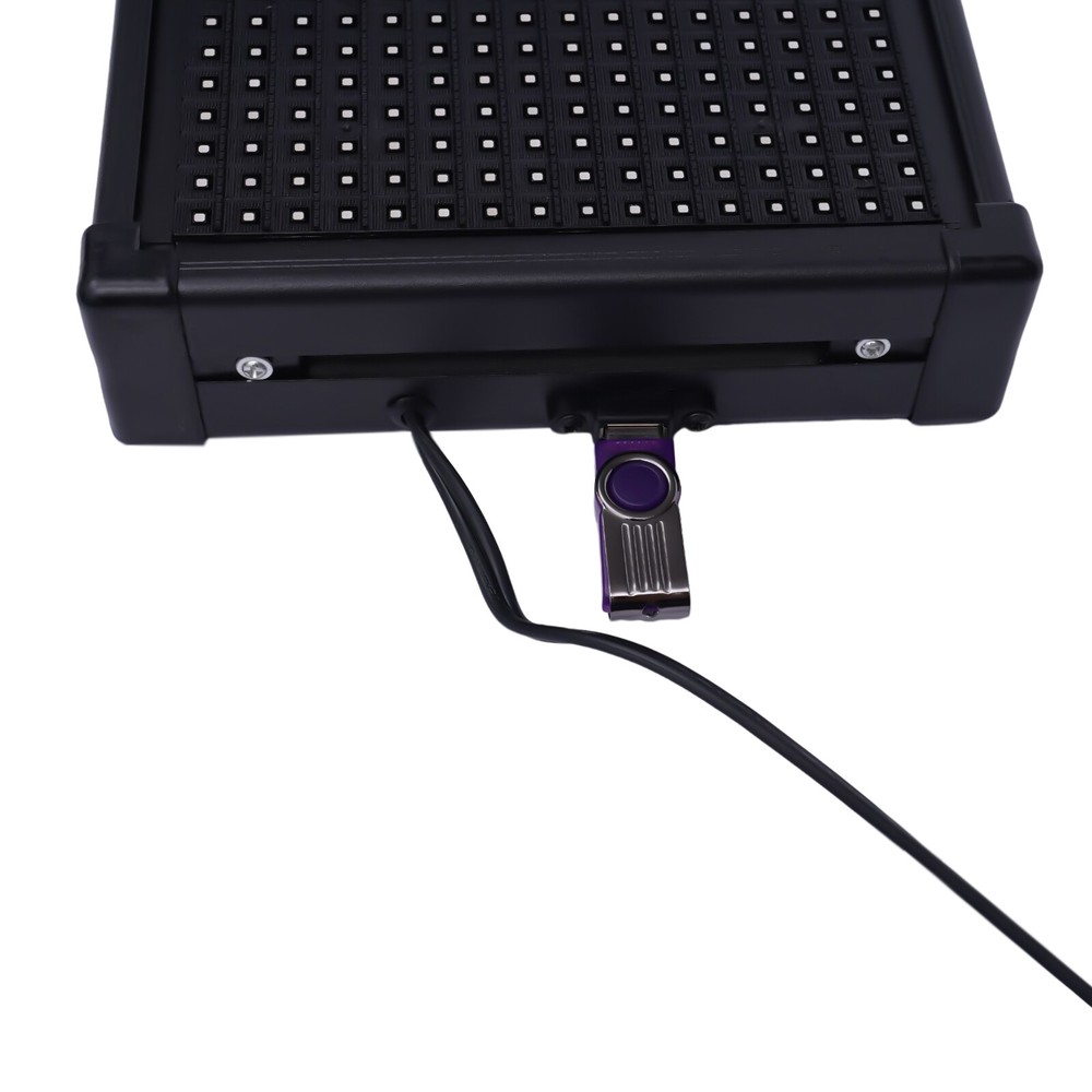 26"x8" LED Advertising Sign 7 Color Programmable Scrolling Message Display Board