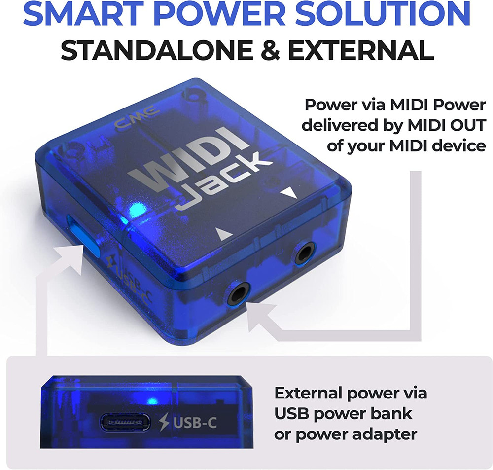 WIDI Jack - Premium Bluetooth MIDI Interface for TRS/DIN Devices - Ultra Low 3Ms