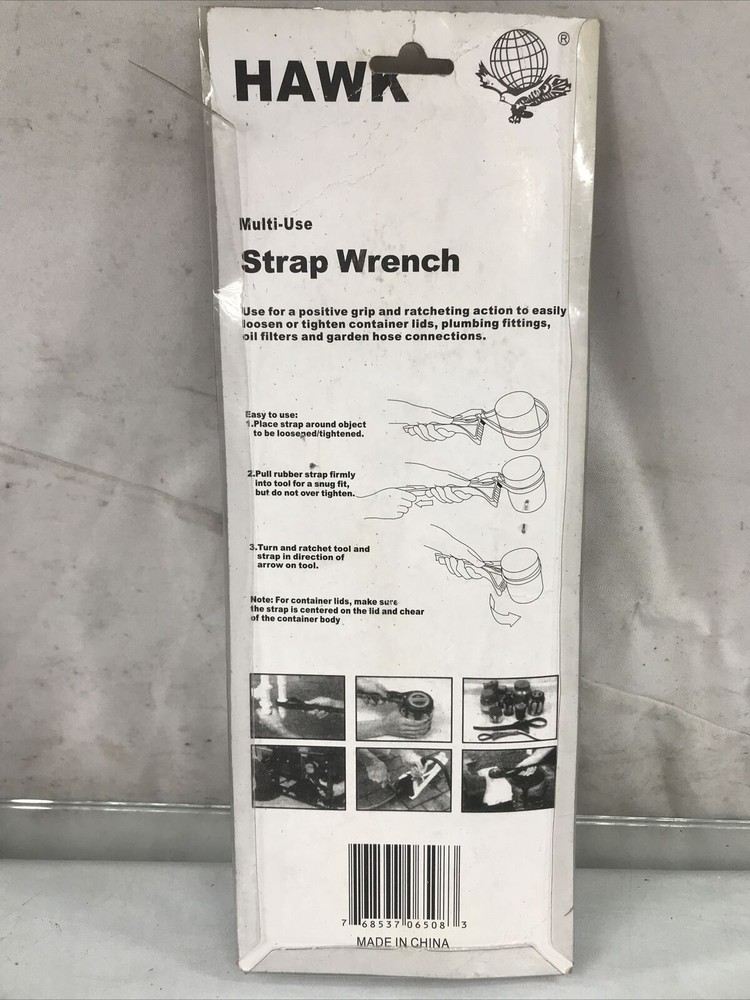 Hawk Multi-Use Strap Wrench TP6508 Large Size