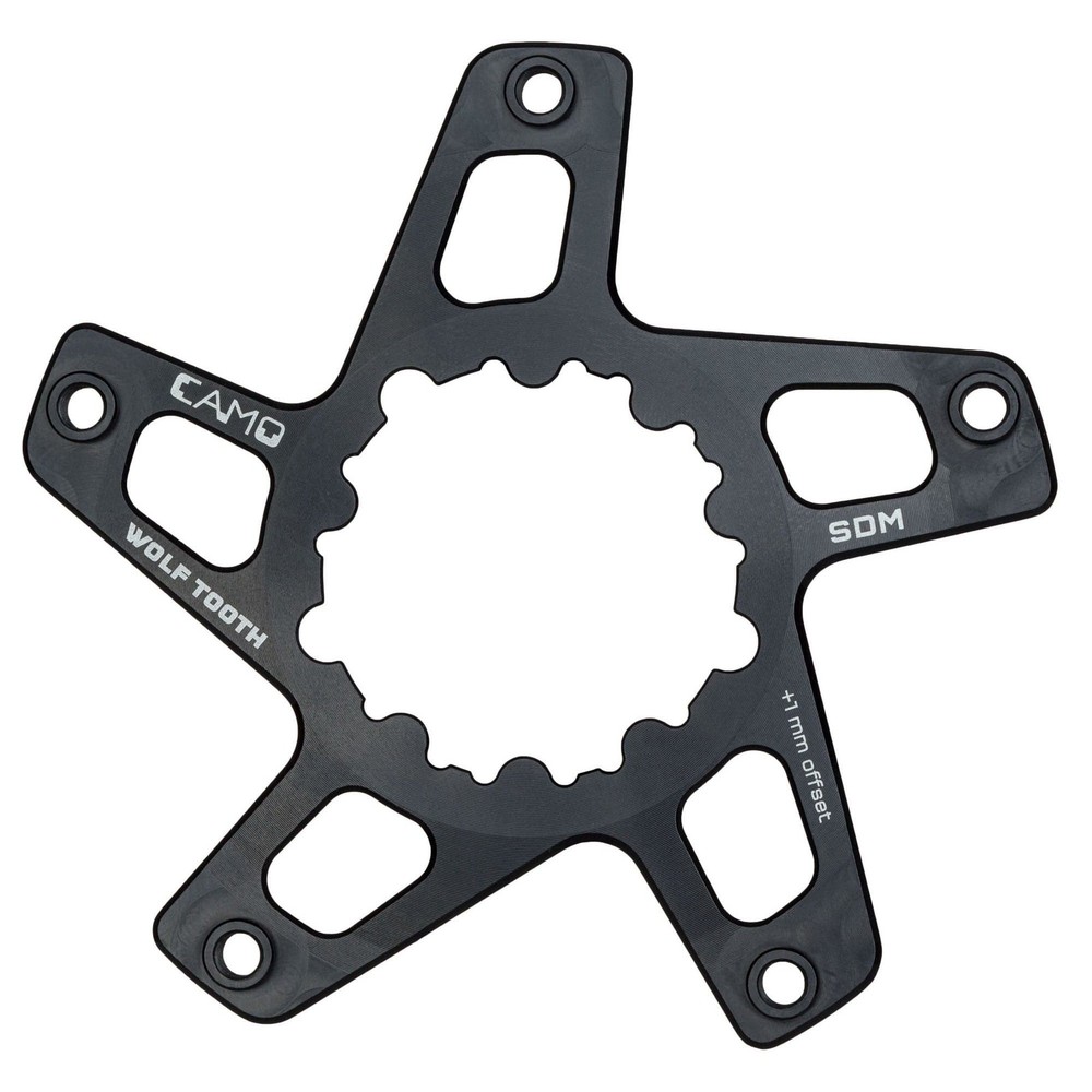 Wolf Tooth CAMO P2 Reverse Dish Spider for Direct Mount Cranks +4mm Offset