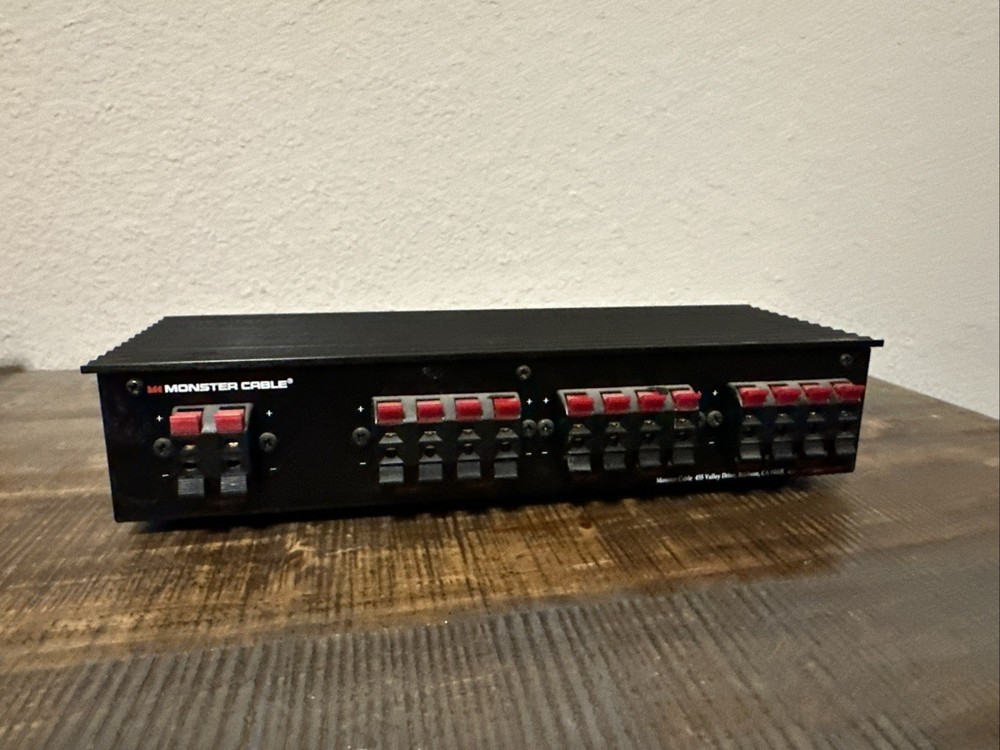 Monster Cable 6 Way Speaker Selector With Amplifier Protection