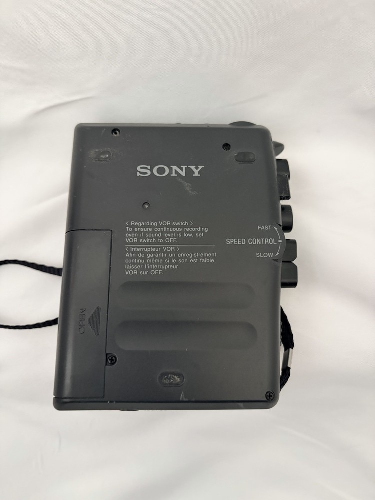Sony Black TCM-359V Microcassette Recorder