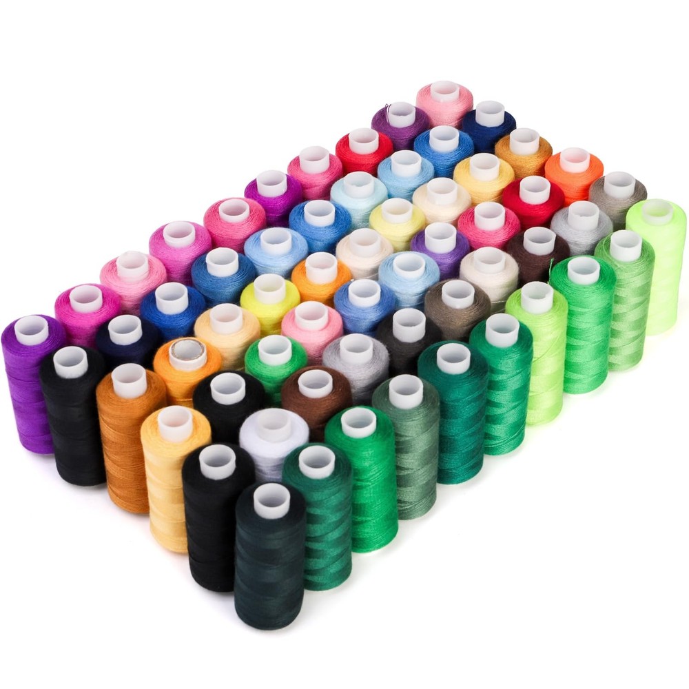 60 PCS Rolls Sewing Threads Kit 400 Yards Polyester Spool All Purpose Craft