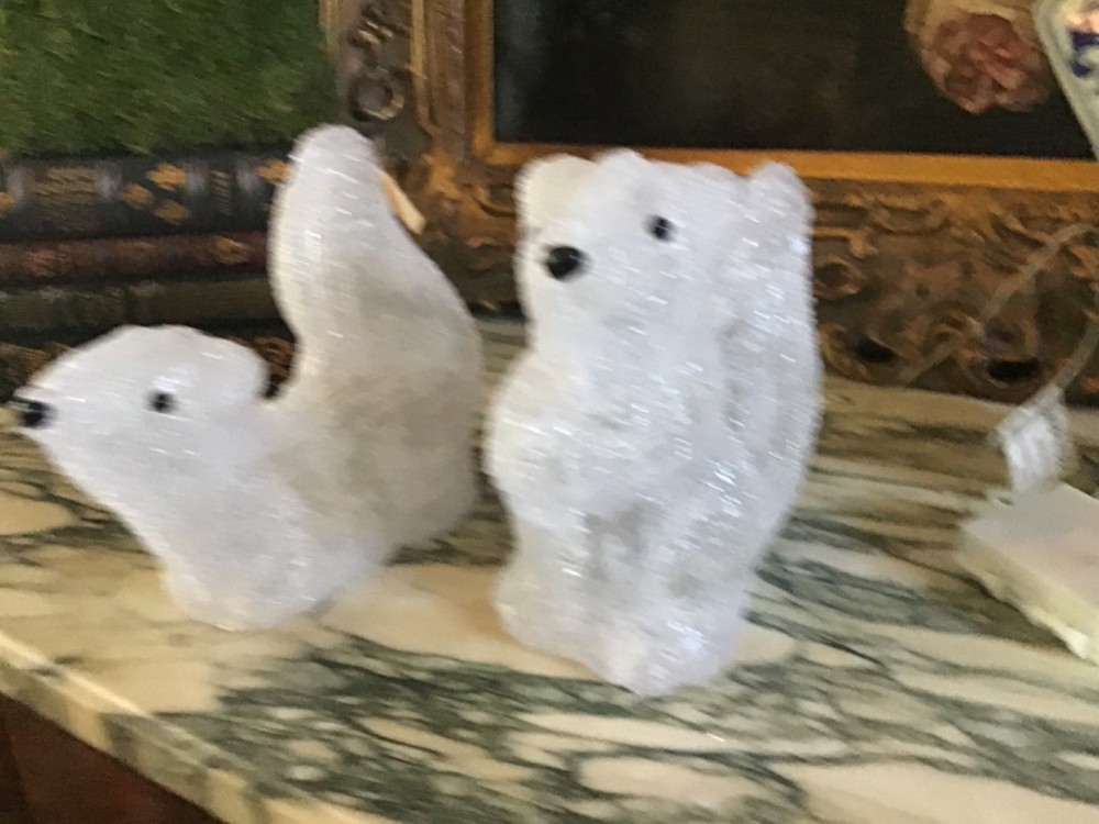 Squirrel light up two acrylic white in one unit Super cute