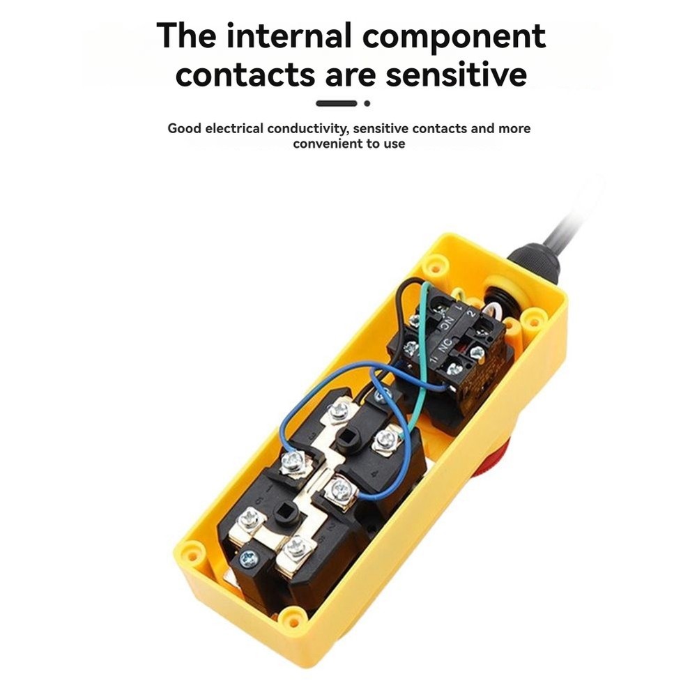 Rain Proof Lifting Button Box Emergency Stop Button 2.2KW Direct Control7414
