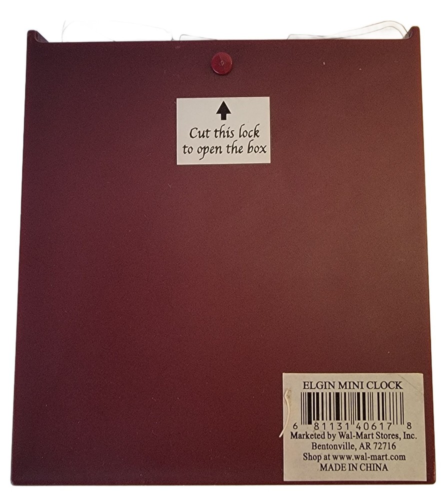 Elgin mini-Clock and Photo Frame Open Box New Battery