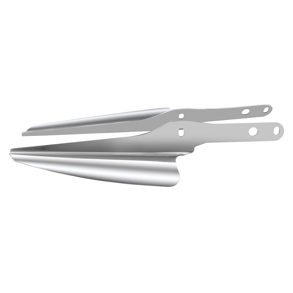 Chrome Front Fork Mount Wind Deflector For Harley Heritage Softail Classic FLSTC
