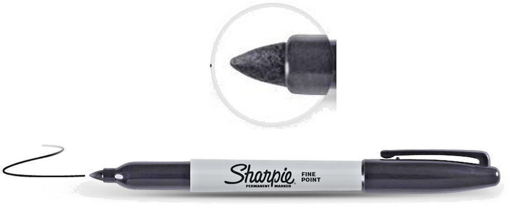 BLACK ShArPiE Original fine TiP PERMANENT Magic MARKER Water Resistant 30101