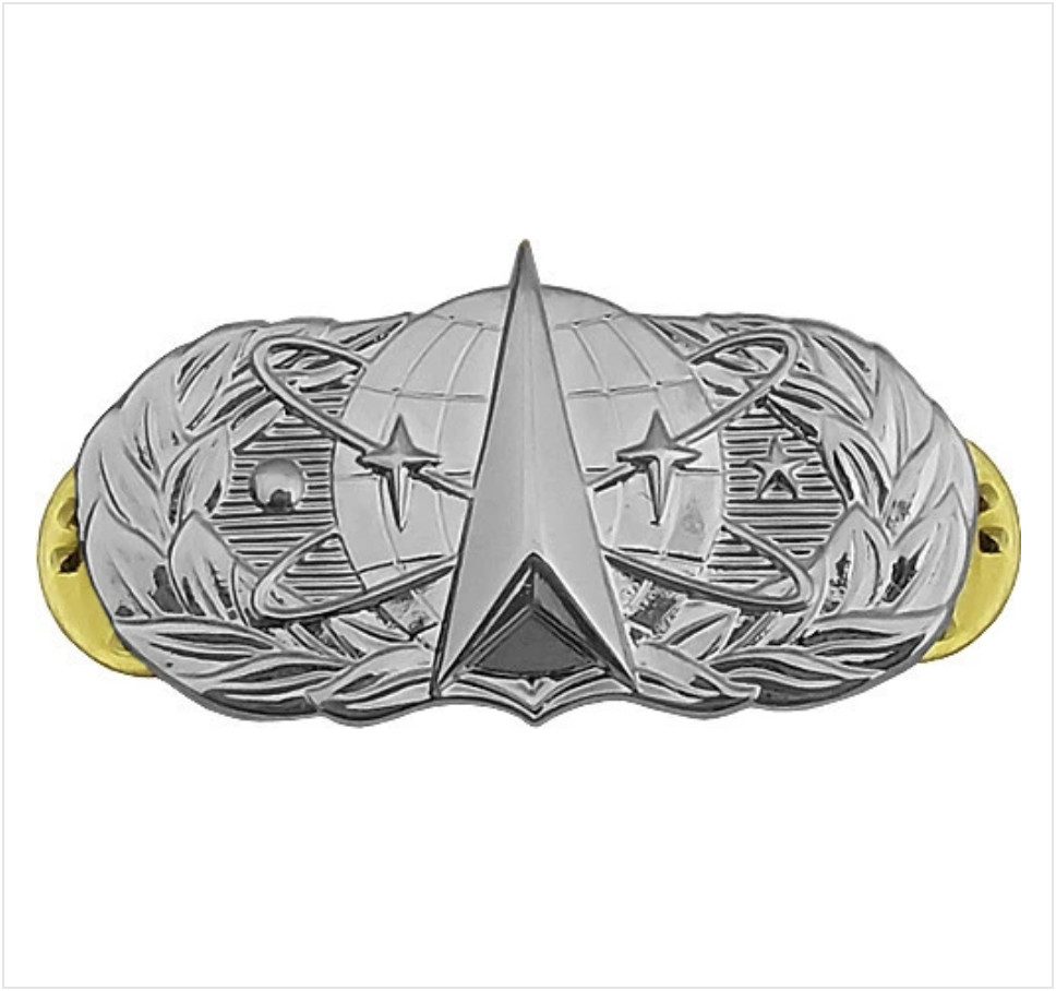 GENUINE U.S. AIR FORCE BADGE: SPACE OPERATIONS - MIDSIZE