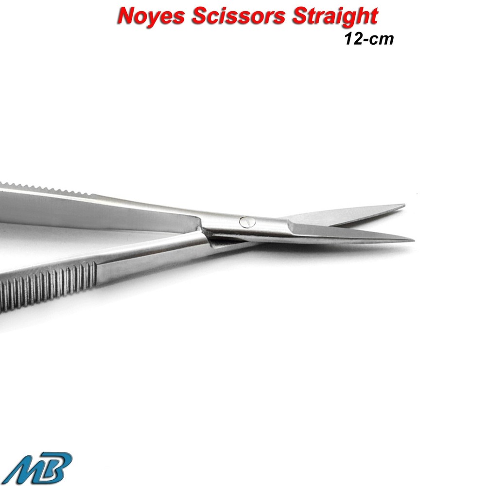 Noyes Scissors Surgical Micro Eye Surgery Shears Spring Action Ophthalmic Tools