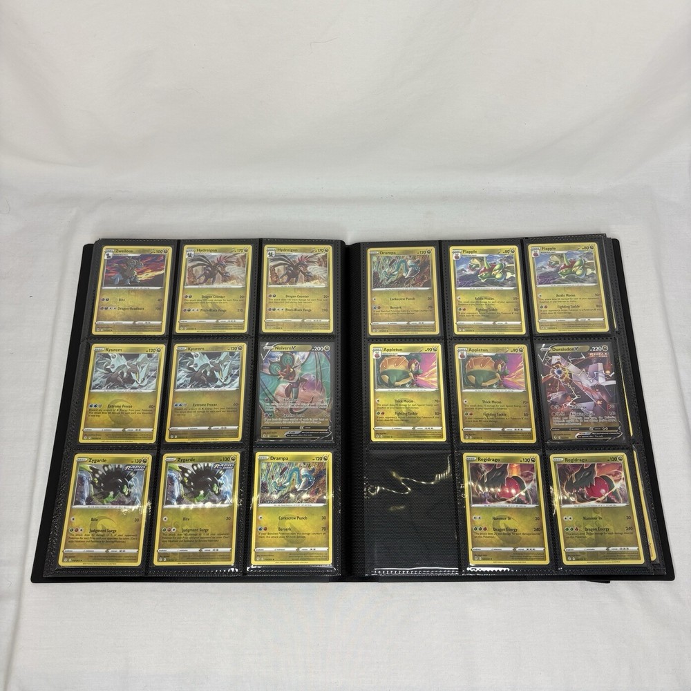 Evolving Skies SWSH Base Set Holo Reverse V Folio 9 Pocket Binder BCW