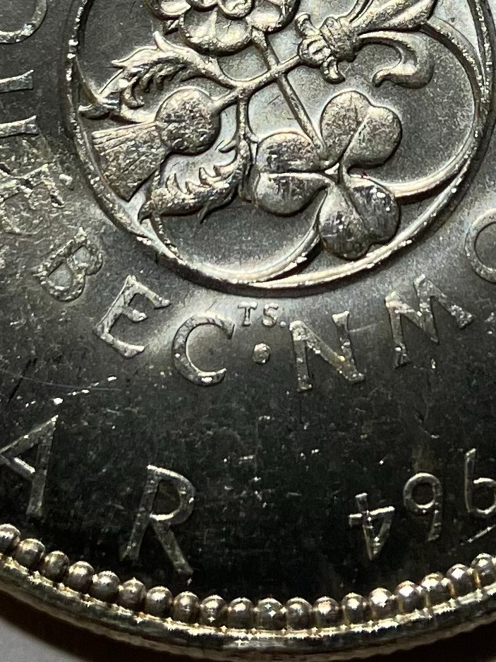 1964 Canada Silver Dollar- "Missing Dot Variety"